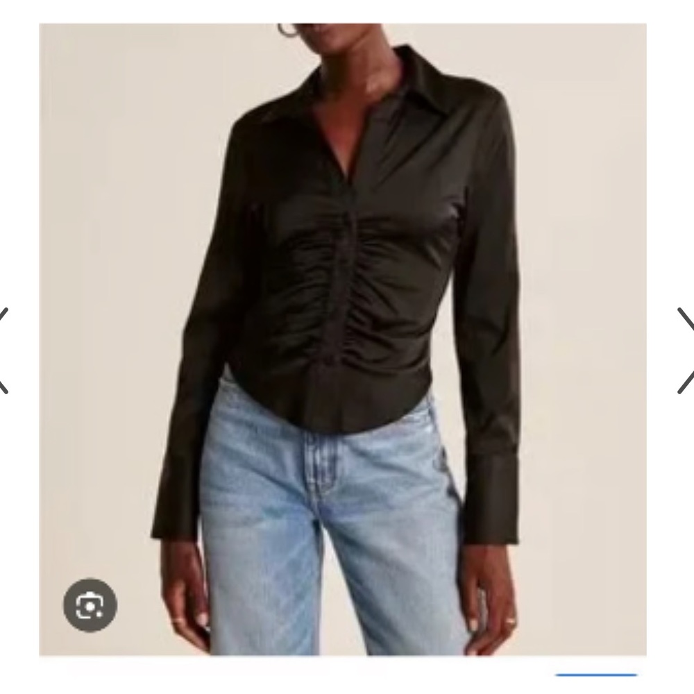 Abercrombie satin ruched top